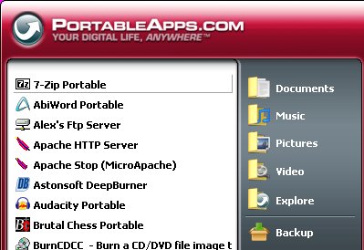 Portable Apps Menu